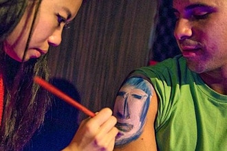 Speed Friending x UV body painting (non-nude)